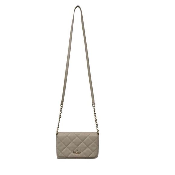 Kate Spade NY Emerson Place Mini Vivenna Nude Quilted Leather Crossbody Bag - Picture 3 of 7